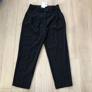 NWT H&M Conscious Viscose Blend Black Work Pants